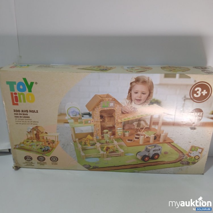 Artikel Nr. 961501: ToyLino Zoo aus Holz 39 teiliges Spielset 