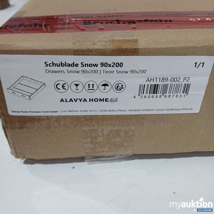 Artikel Nr. 441502: Alavya Home  Schublade Snow 90x200cm 