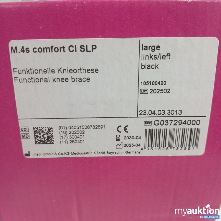 Artikel Nr. 444502 Artikel Nr. 444502: Medi M.4s comfort CI SLP Funktionelle Knieorthese large links