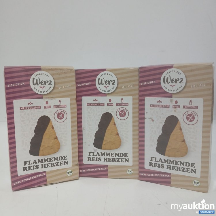 Artikel Nr. 862502: Werz Flammende Reis Herzen ohne Schnickschnack 3x90g