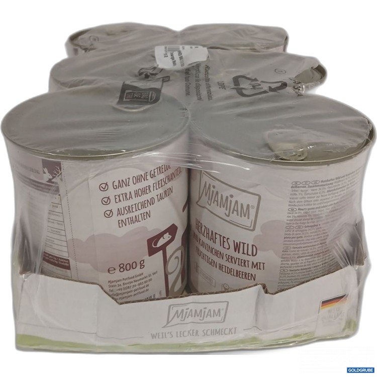 Artikel Nr. 960502: Mijamjam Katzenfutter Wild mit Kaninchen 6x800 g