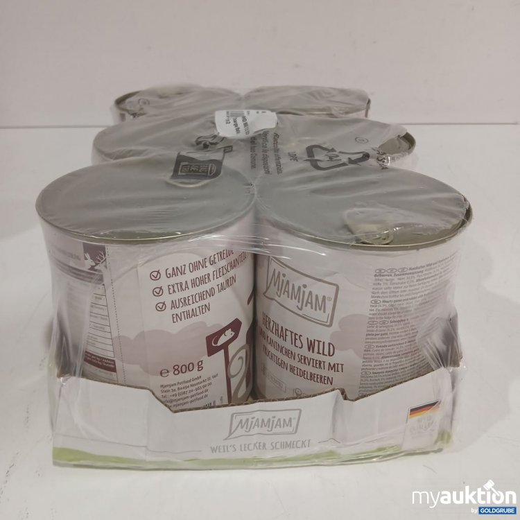 Artikel Nr. 960502: Mijamjam Katzenfutter Wild mit Kaninchen 6x800 g