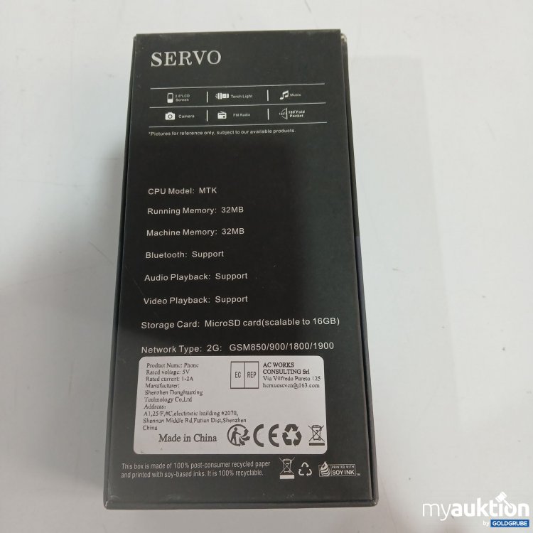 Artikel Nr. 360503 Artikel Nr. 360503: Servo Phone Flilo7 2G 32MB