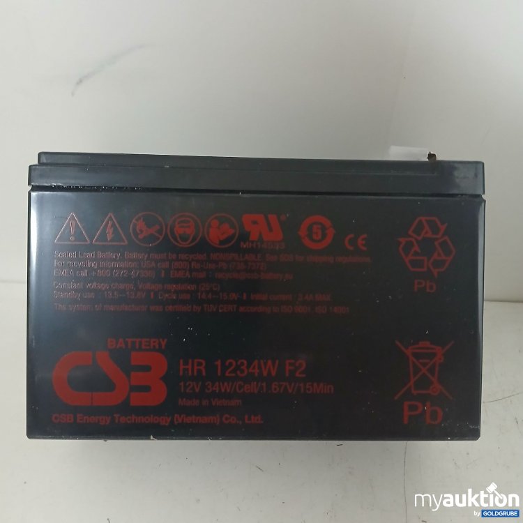 Artikel Nr. 399503: Wiederaufladbare Bleisäurebatterie 12V 34 W