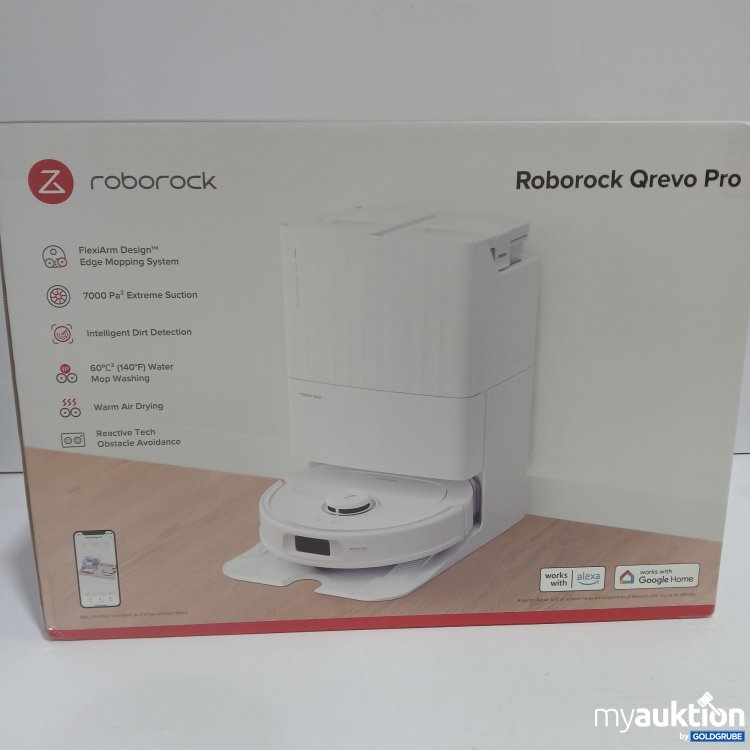 Artikel Nr. 813503 Artikel Nr. 813503: Roborock Qrevo Pro Robotic Vacuum Cleaner & Empty Wash Fill Dock White