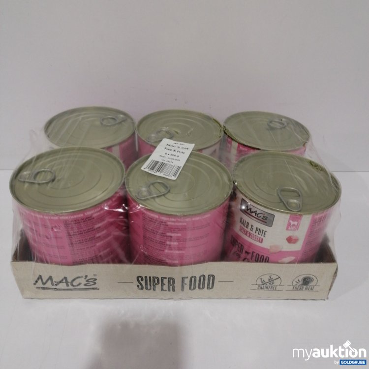 Artikel Nr. 847503: Macs Cat Kalb/Pute 6x800g