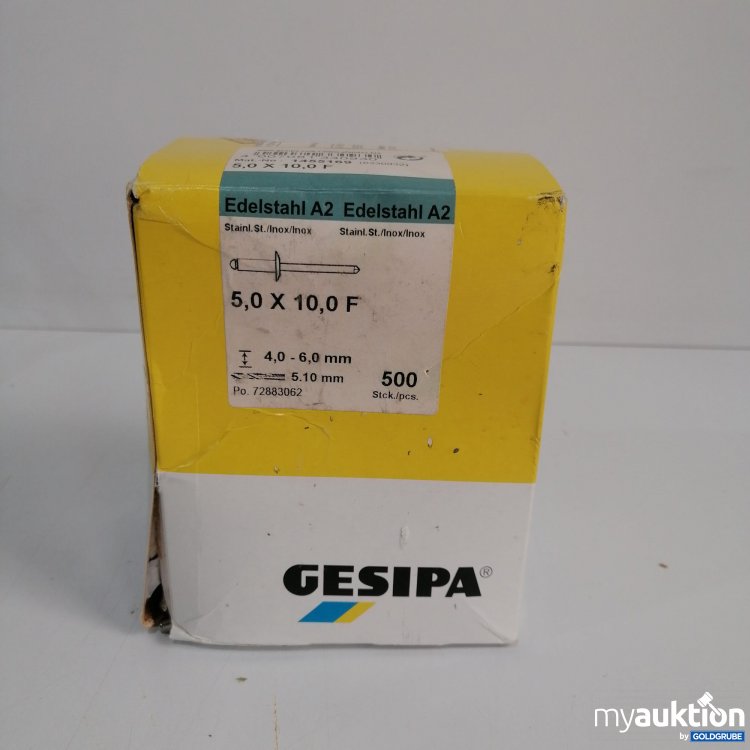 Artikel Nr. 850503: Gesipa Blindnieten Flachrundkopf E16878