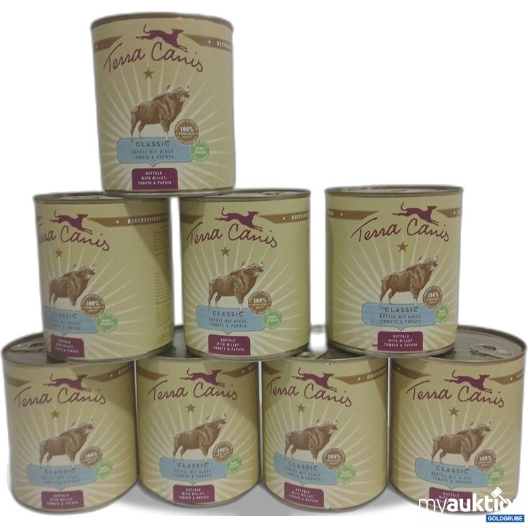 Artikel Nr. 960503: Tera Canis Classic Hundefutter Büffel mit Hirse, Tomate & Papaya 8x800g