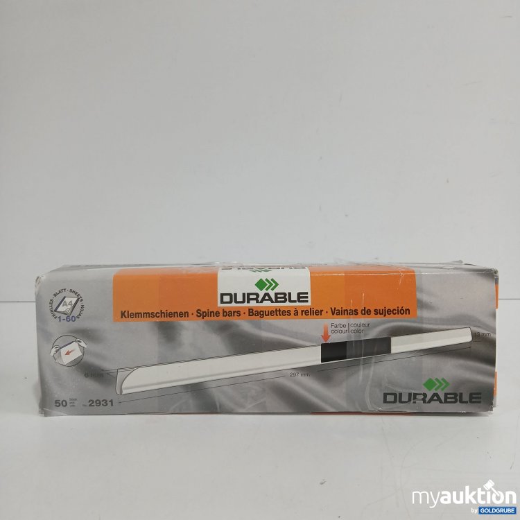 Artikel Nr. 854504 Artikel Nr. 854504: Durable Klemmschienen schwarz 50Stk 6x297x13mm 2931