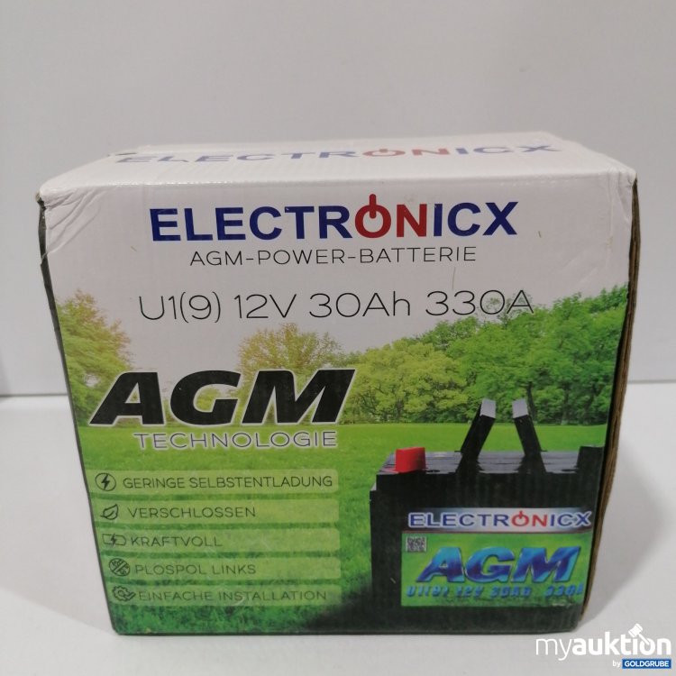 Artikel Nr. 889504: Electronicx AGM-Power-Batteriw U1(9) 12V 30Ah 330A