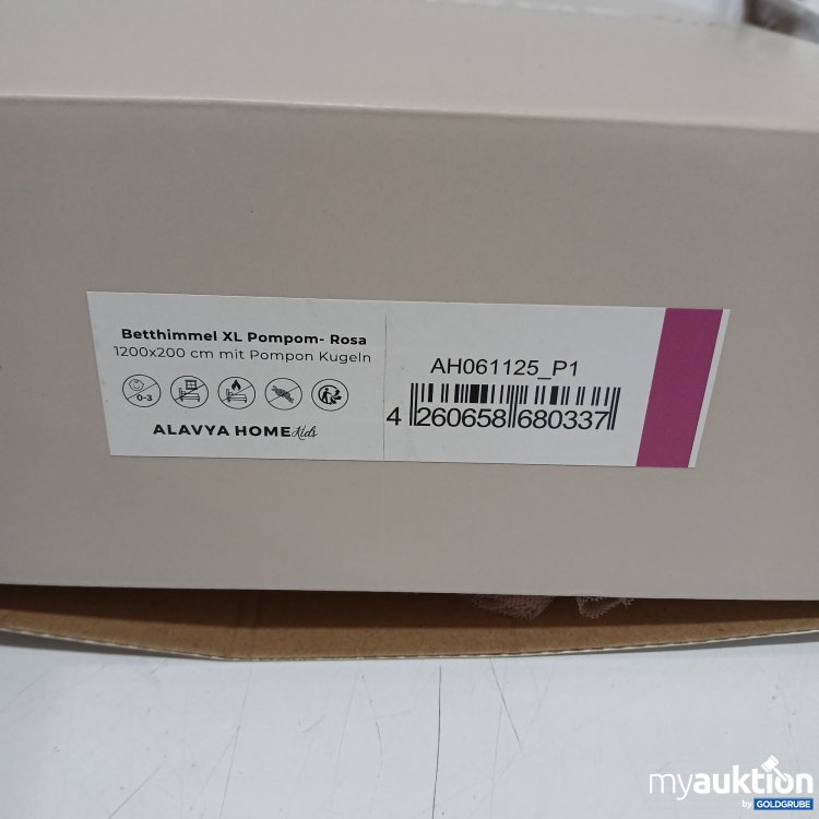 Artikel Nr. 441505: Alavya Home Betthimmel XL Pompom -Rosa 1200x200cm 