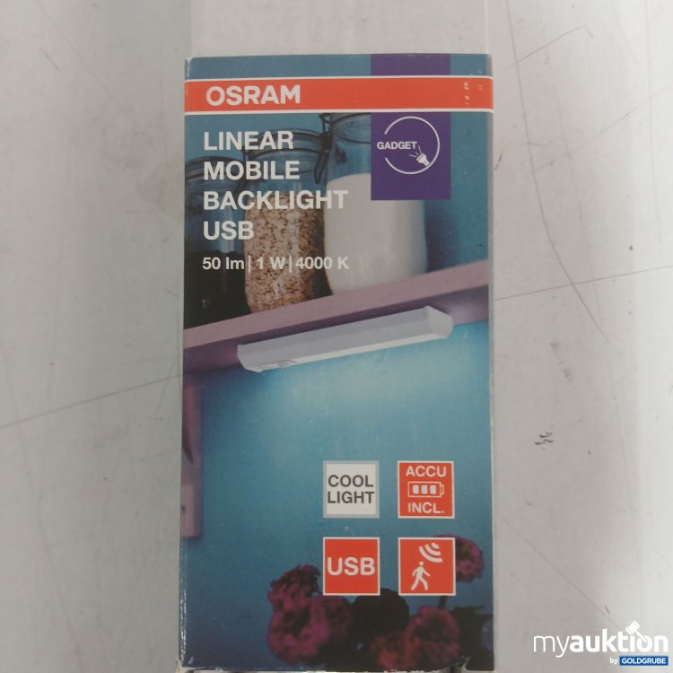 Artikel Nr. 446505 Artikel Nr. 446505: Osram Linear Mobile Backlight USB Unterbauleuchte mit Kabel zum Aufladen, kaltweißes Licht