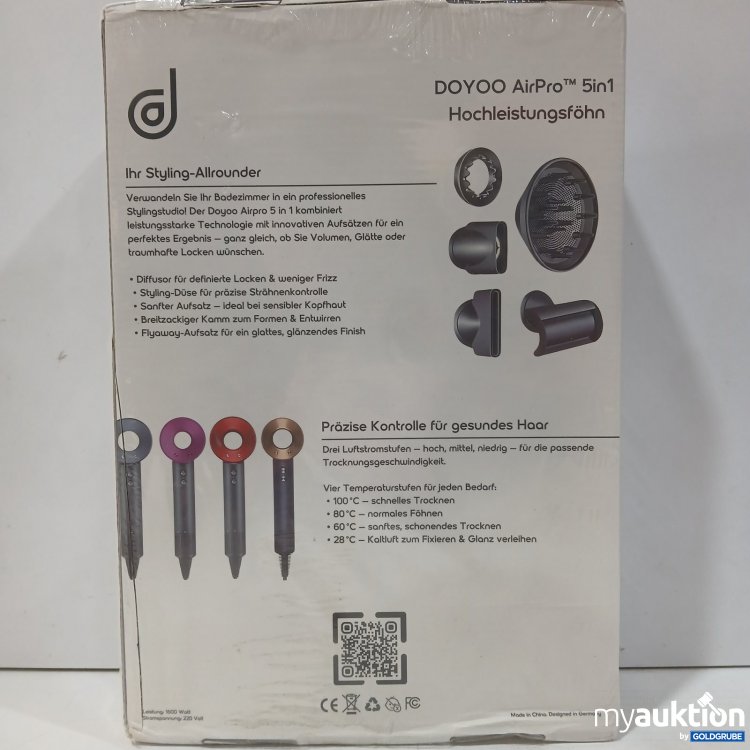 Artikel Nr. 478505: DOYOO AirPro 5in1 Hochleistungsföhn Farbe: blau