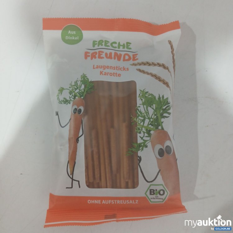 Artikel Nr. 862505: Freche Freunde Laugensticks Karotte aus Dinkel ohne Salz 75g