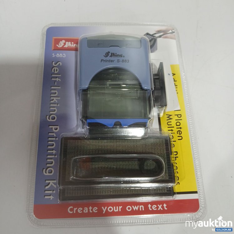 Artikel Nr. 882505 Artikel Nr. 882505: Shiny Self-Inking Printing Kit S-883
