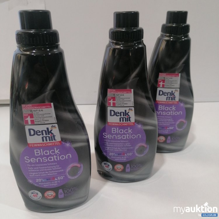 Artikel Nr. 886505: Denk mit Feinwaschmittel Black Sensation 3x1L