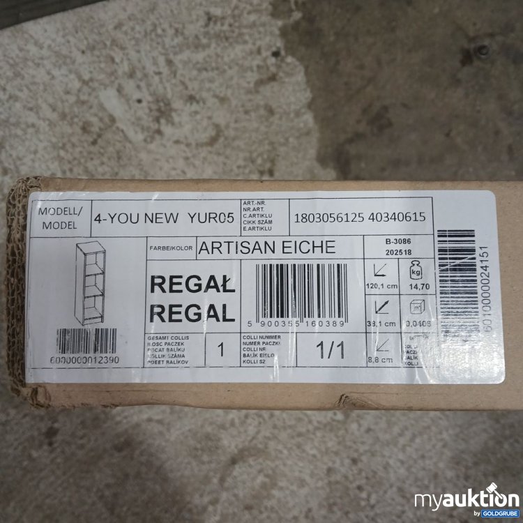 Artikel Nr. 893505: 4-YOU Regal B-3086 ARTISAN EICHE