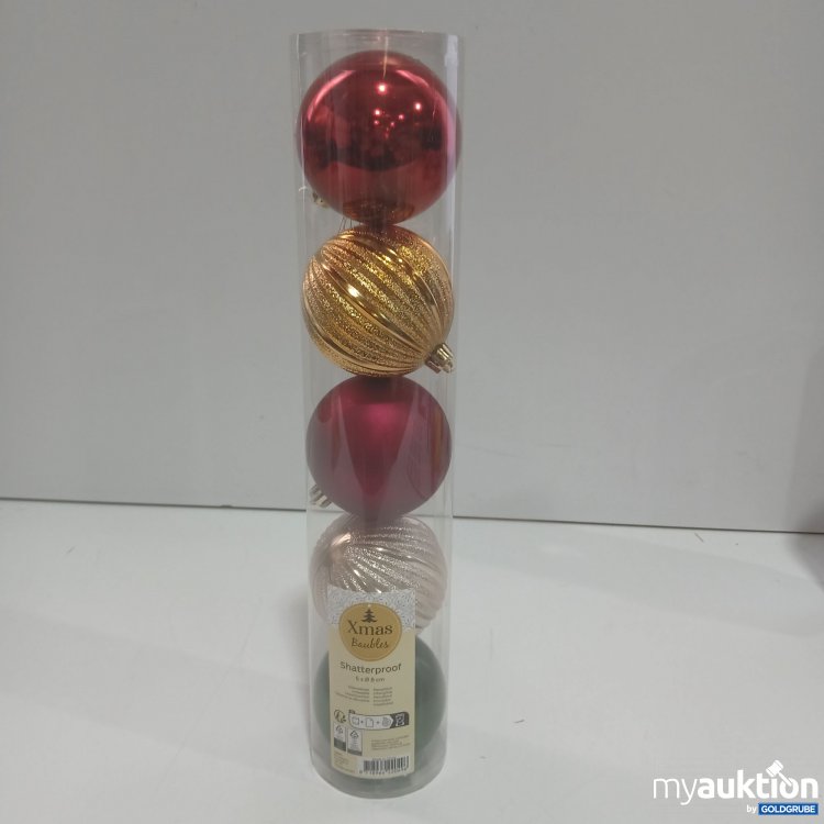 Artikel Nr. 912505 Artikel Nr. 912505: Xmas Baubles Weihnachtskugeln 5 Stück