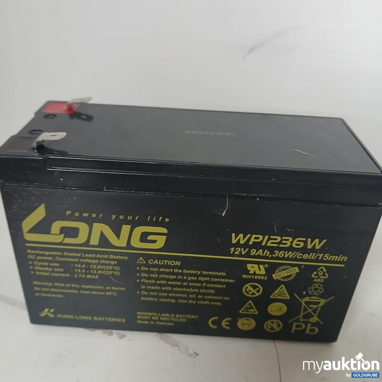 Artikel Nr. 399506 Artikel Nr. 399506: Long 12V 9Ah Batterie