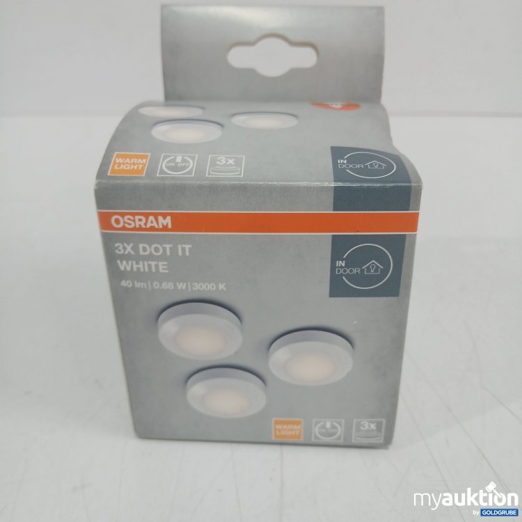 Artikel Nr. 446506 Artikel Nr. 446506: Osram Dot It weiß LED-Leuchte 3Stk