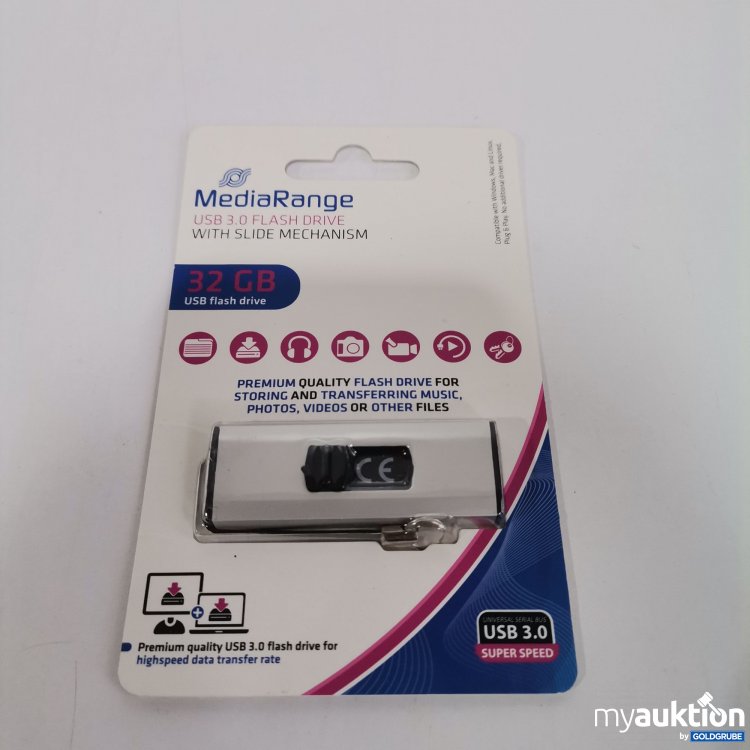 Artikel Nr. 820506 Artikel Nr. 820506: Media Range 32GB USB 3.0 Flash Drive