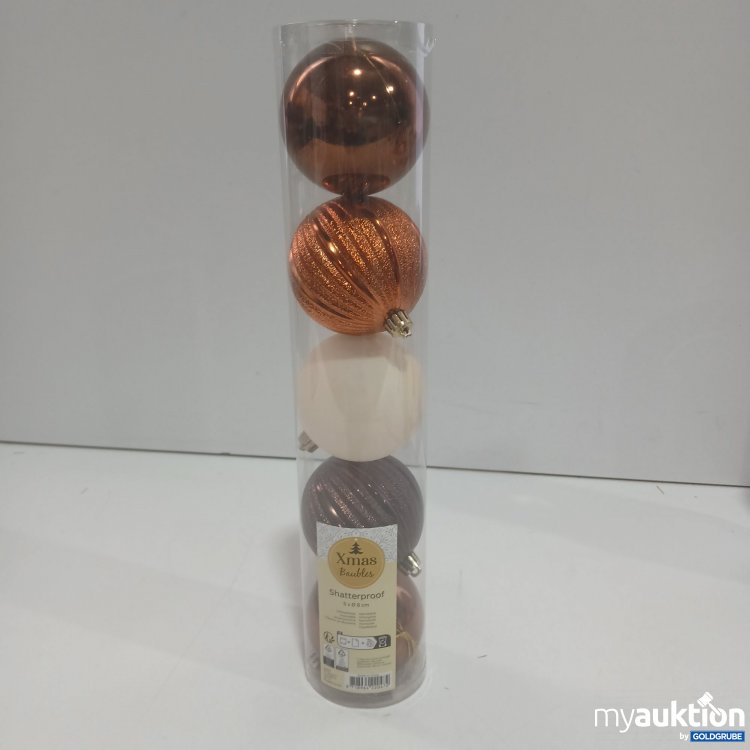 Artikel Nr. 912506 Artikel Nr. 912506: Xmas Baubles Weihnachtskugeln 5 Stück