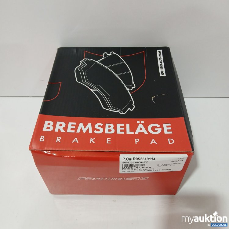 Artikel Nr. 961506: Satz FRANKBERG Bremsbeläge VA BPD375K0-FC 