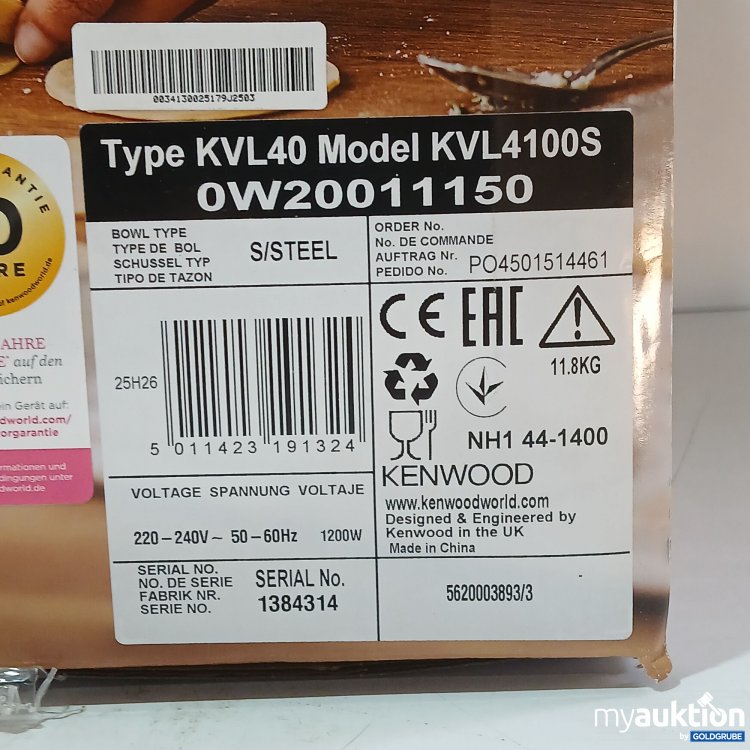 Artikel Nr. 967506: Kenwood Chef XL Kitchen Machine Model KVL4100S, Art.No. 1384314