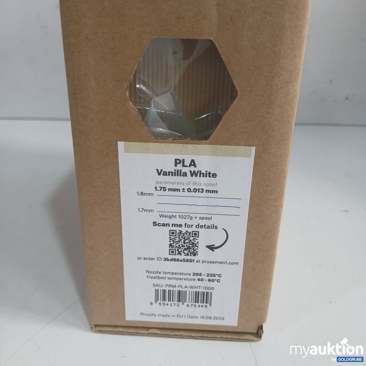 Artikel Nr. 981506: Prusament Filament by Josef Prusa PLA Vanilla White 1,75mm