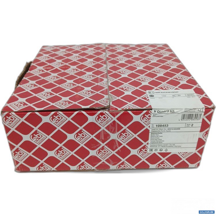 Artikel Nr. 982506 Artikel Nr. 982506: Febi Toyota Bremsscheibe 2stk 108453