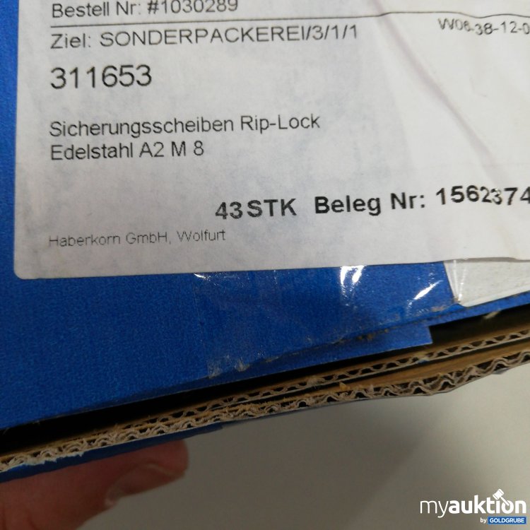 Artikel Nr. 380507 Artikel Nr. 380507: Sicherungsscheiben Rip Lock M8