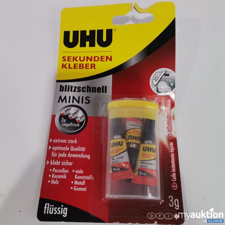 Artikel Nr. 820507 Artikel Nr. 820507: Uhu Sekundenkleber 3g