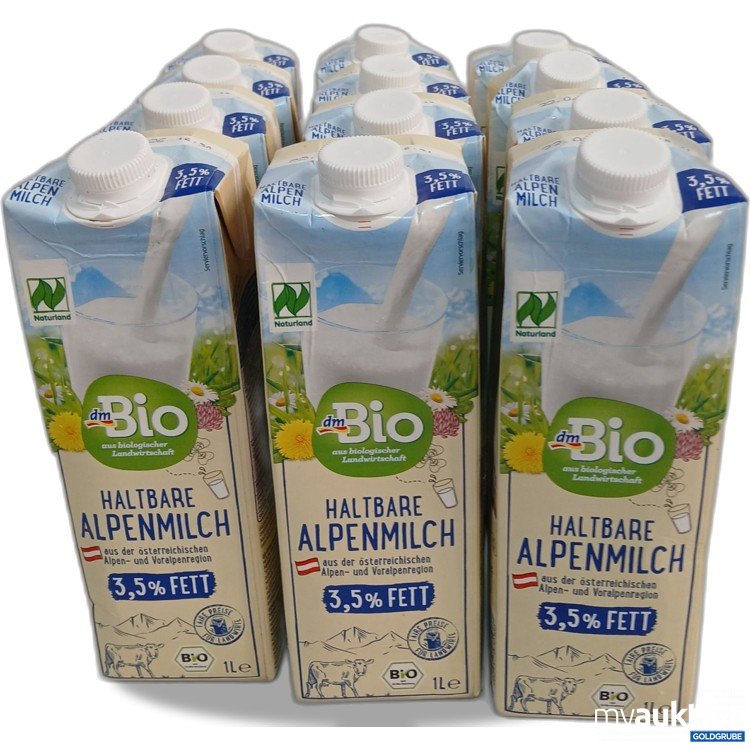 Artikel Nr. 950507: Bio Haltbare Alpenmilch 3,5%Fett 12x1l 