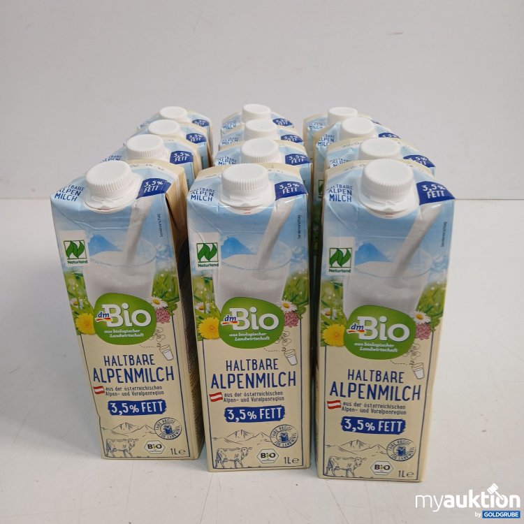 Artikel Nr. 950507: Bio Haltbare Alpenmilch 3,5%Fett 12x1l 