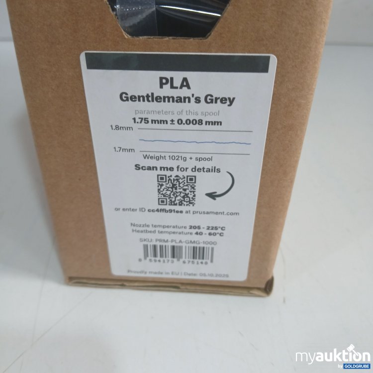 Artikel Nr. 981507: Prusament Filament by Josef Prusa PLA Gentleman's Grey 1,75mm
