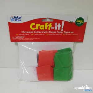 Auktion Baker Ross Craft-IT! Christmas Colours Mini Seidenpapier Quadrate 