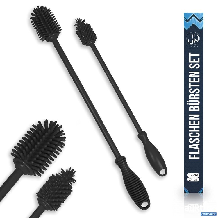 Artikel Nr. 376508: Flaschenbürste Set Klein grau