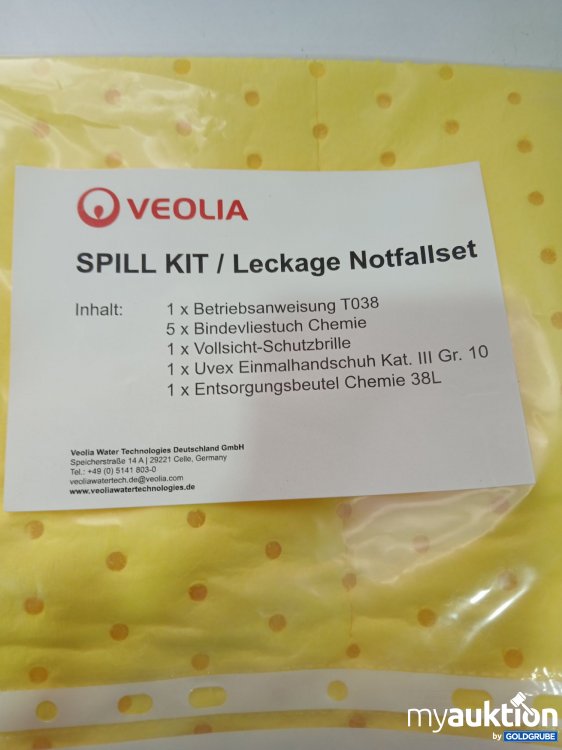 Artikel Nr. 440508 Artikel Nr. 440508: Veolia Lecklage Notfallset