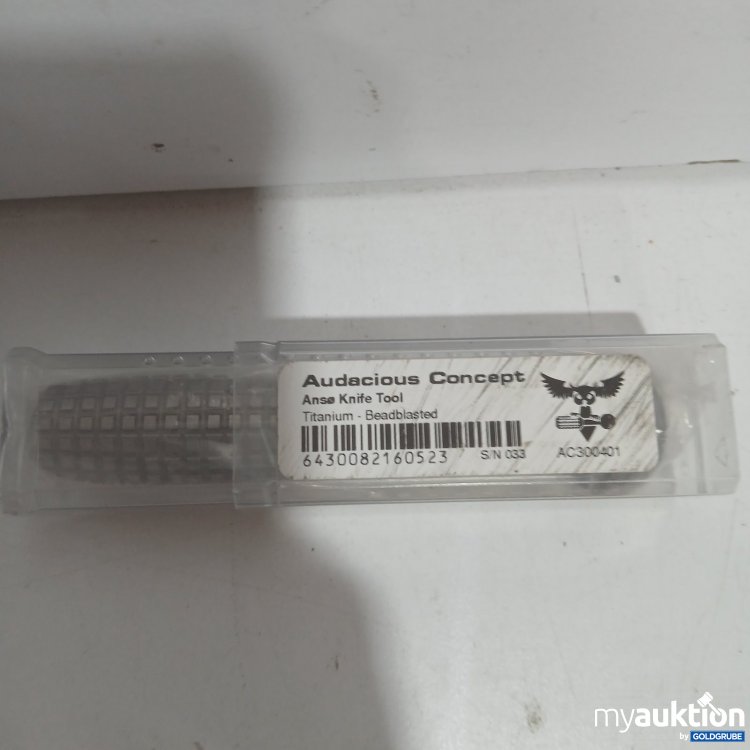 Artikel Nr. 445508 Artikel Nr. 445508: Audacious Concept Anso Knife Tool Titanium Beadblasted