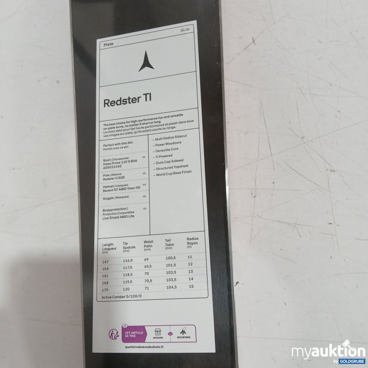 Artikel Nr. 955508: Atomic E Redster TI PT Red Tensio/Bla ca160cm 