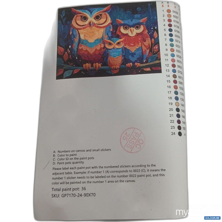 Artikel Nr. 969508 Artikel Nr. 969508: Mahlen nach Zahlen GP7170-24-90x70