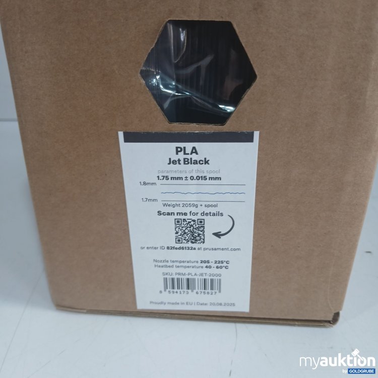Artikel Nr. 981508: Prusament Filament by Josef Prusa PLA Jet Black 1,75mm