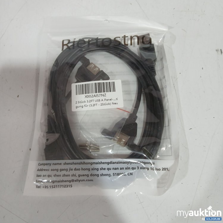 Artikel Nr. 989508 Artikel Nr. 989508: Riertostng 3.2FT USB A Panel Kabel