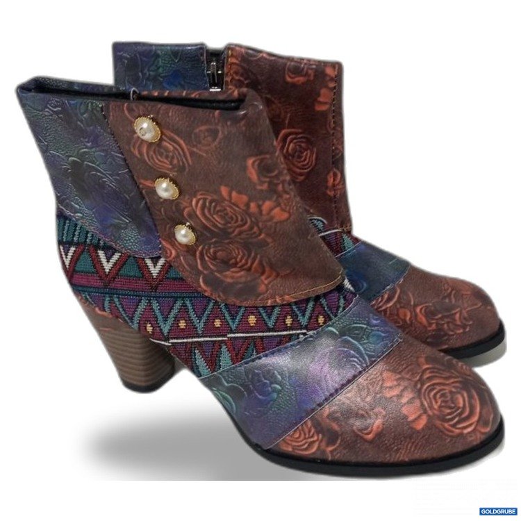 Artikel Nr. 467509 Artikel Nr. 467509: Damen Stiefeletten mehrfarbig mit Absatz