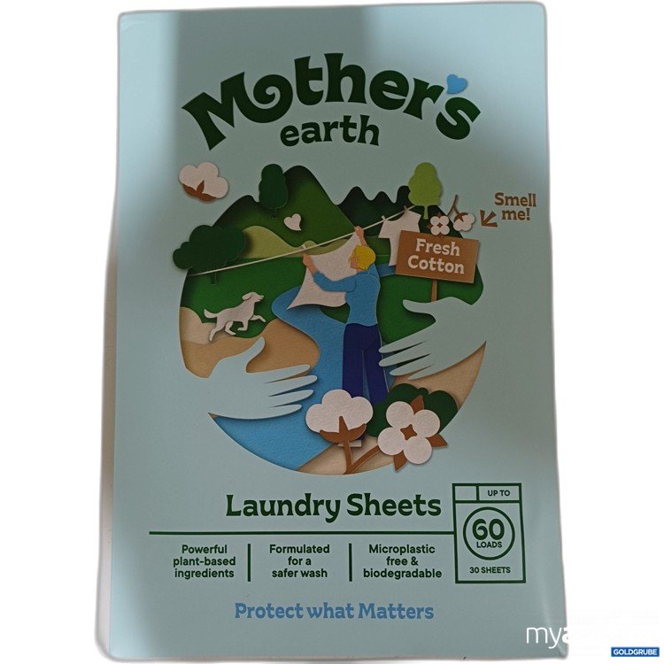 Artikel Nr. 526509: Mother Earth Laundry Sheets, 30 Blätter, 60 Wäschen
