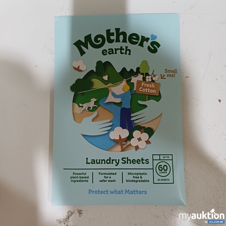 Artikel Nr. 526509: Mother Earth Laundry Sheets, 30 Blätter, 60 Wäschen