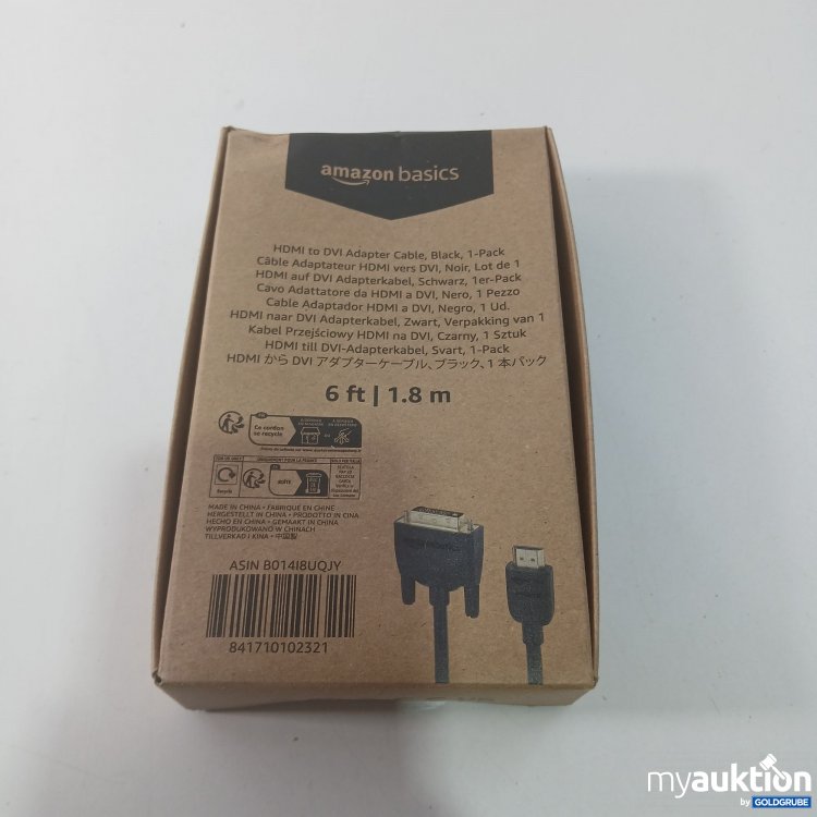 Artikel Nr. 826509 Artikel Nr. 826509: Amazon Basics HDMI auf DVI Adapterkabel Schwarz 1.8m