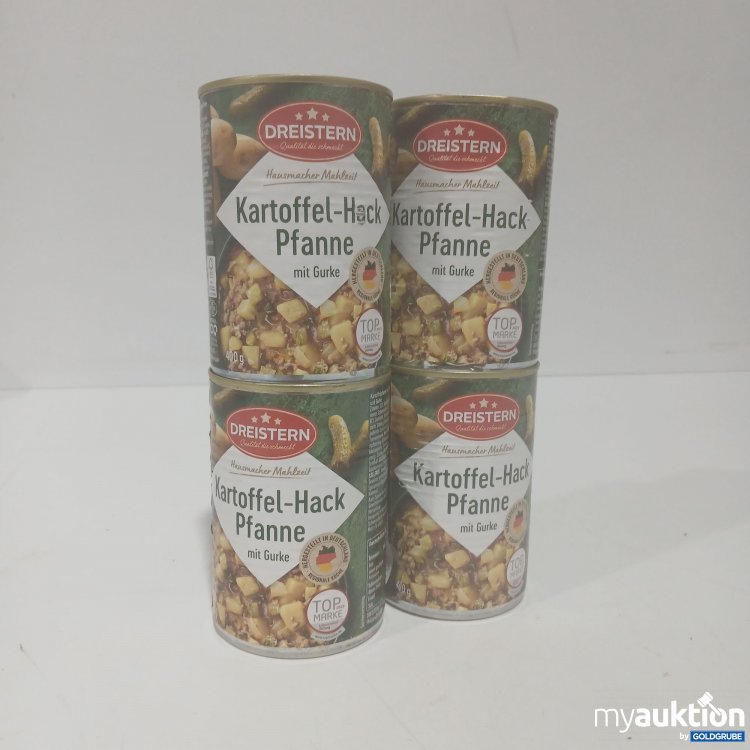 Artikel Nr. 860509: Dreistern Hausmacher Mahlzeit Kartoffel-Hack Pfanne mit Gurke 4x400g