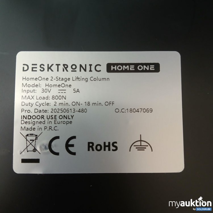 Artikel Nr. 967509: Desktronic Hub Fuß für Schreibtisch Model Home One 