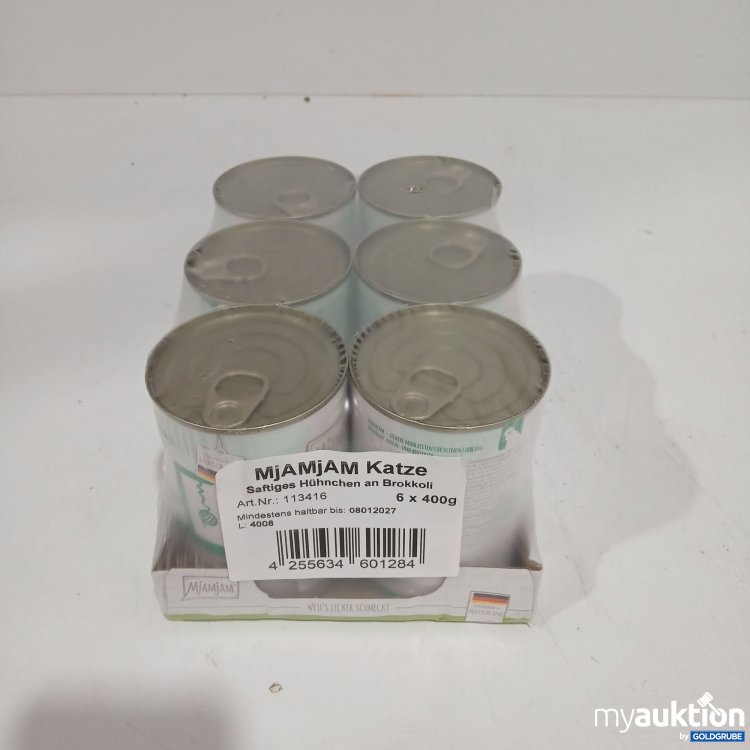 Artikel Nr. 808510: Mjamjam Katzenfutter saftiges Hühnchen an Brokkoli 6x400g